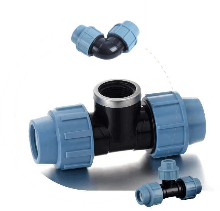 HDPE compression pipe fittings